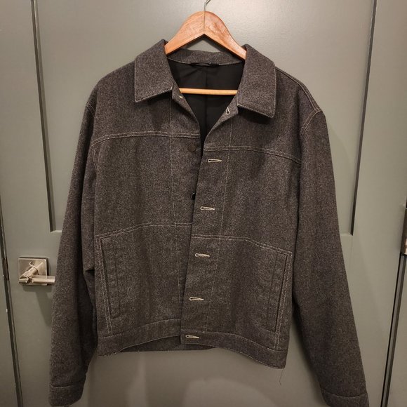Grey Wool Coat - Picture 1 of 4